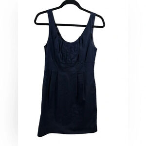 J. Crew Factory Navy Suiting Line Sleeveless Lined Zip‎ Back Closure Size 6